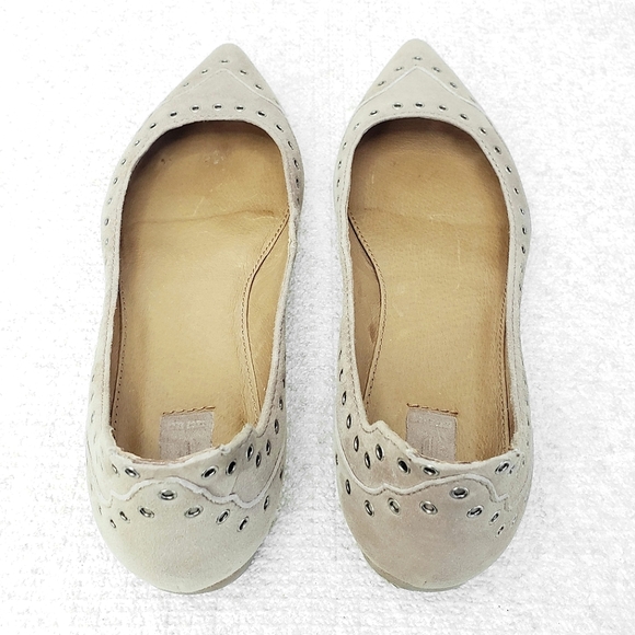 FRYE Studded Suede Ballet Flats - Picture 7 of 9